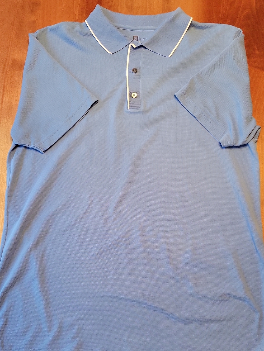 GAP Light Blue Polo with White Piping